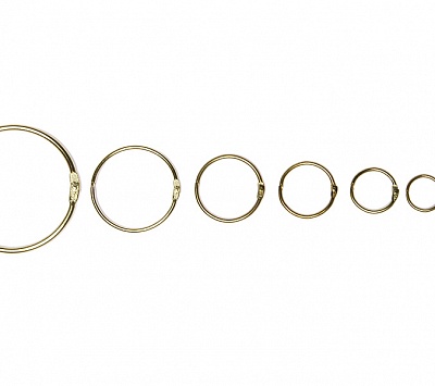 Кольца разъемные «золото» 25мм