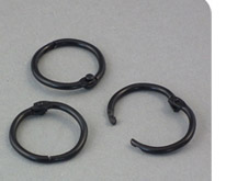 Кольцо разъемное черное 14 мм