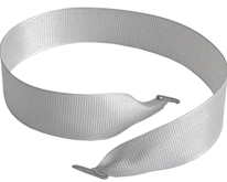 Репсовая лента светло-серая