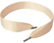 Репсовая лента кремовая