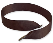 Репсовая лента коричневая
