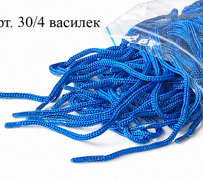 Шнуры с наконечниками 4-5 мм синяя палитра