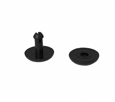 Клепки пластиковые "черные"  5 мм (NEW)