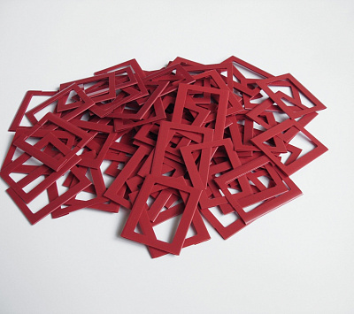 Курсор с лентой раздельно  29-33 см красный