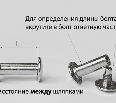 Болты металл. "серебро" 20мм
