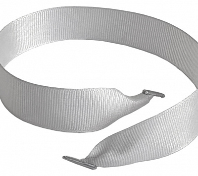 Репсовая лента светло-серая